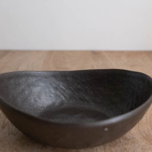 【WEB限定】楕円中鉢 黒 -器市-