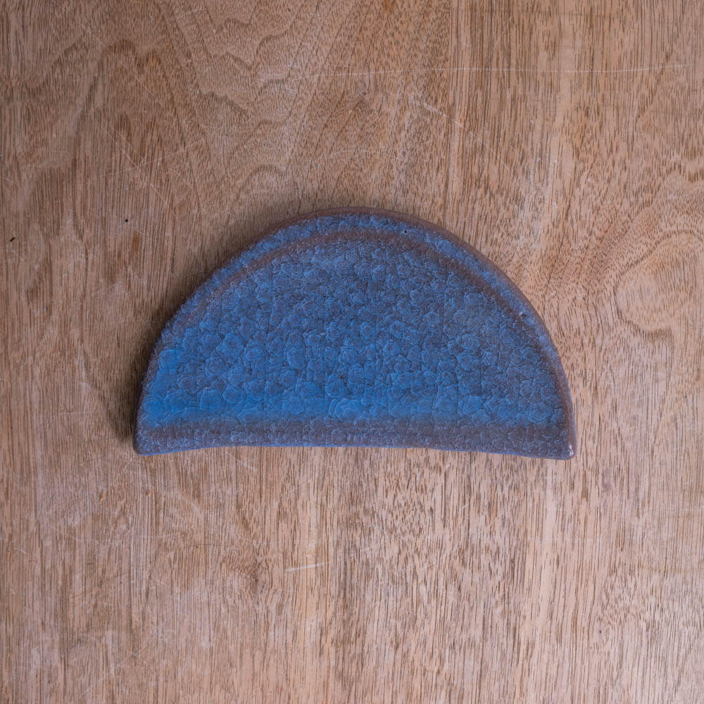 【WEB限定】貫入青磁 半月銘々皿 -器市-