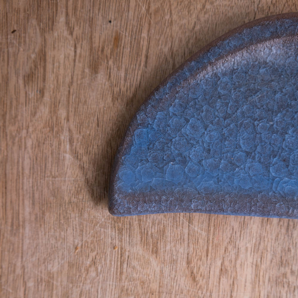 【WEB限定】貫入青磁 半月銘々皿 -器市-