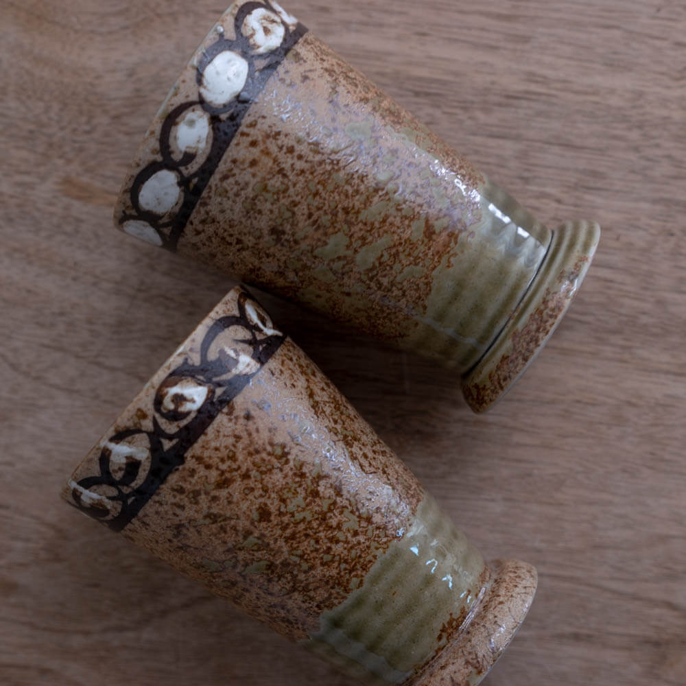 【WEB限定】織部吹 ビアカップ -器市-