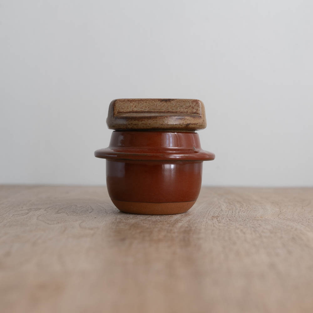 【WEB限定】ミニ釜 赤釉 -器市-