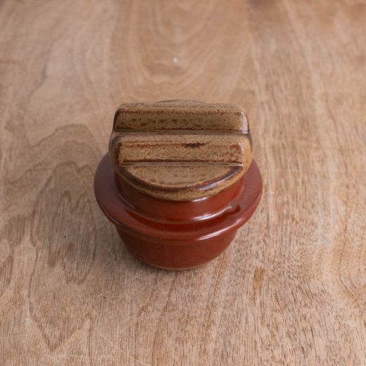 【WEB限定】ミニ釜 赤釉 -器市-