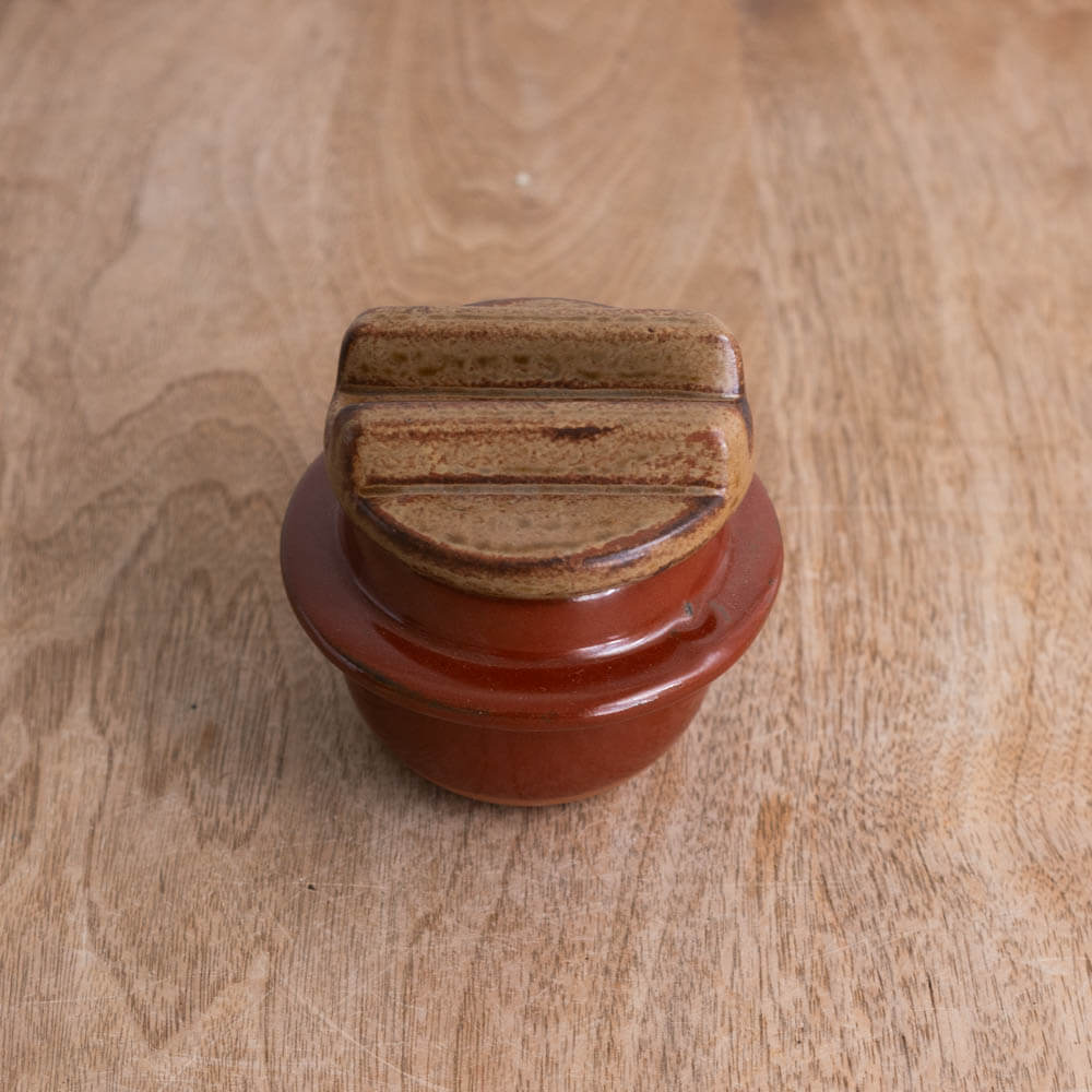 【WEB限定】ミニ釜 赤釉 -器市-