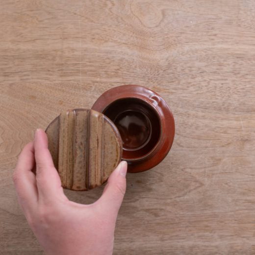 【WEB限定】ミニ釜 赤釉 -器市-