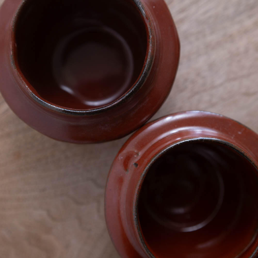 【WEB限定】ミニ釜 赤釉 -器市-