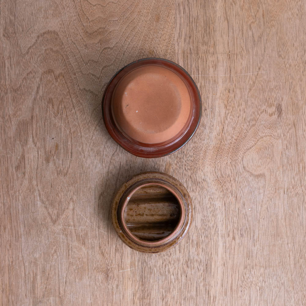 【WEB限定】ミニ釜 赤釉 -器市-