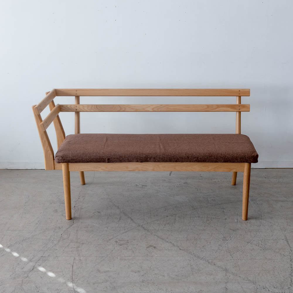 送料込価格［新品廃盤特価］SORA LDカウチ R ホワイトオーク無垢材NTL オイル / カバー付き