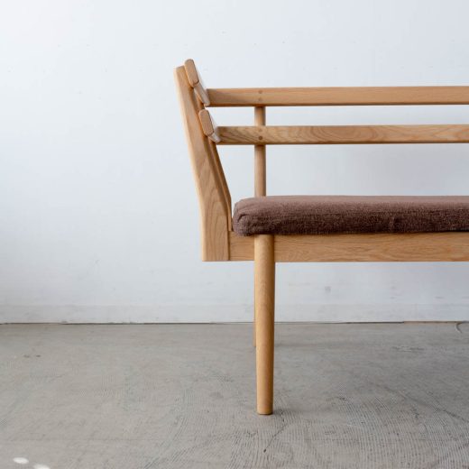 送料込価格［新品廃盤特価］SORA LDカウチ R ホワイトオーク無垢材NTL オイル / カバー付き