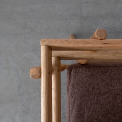 送料込価格［新品廃盤特価］SORA LDカウチ R ホワイトオーク無垢材NTL オイル / カバー付き