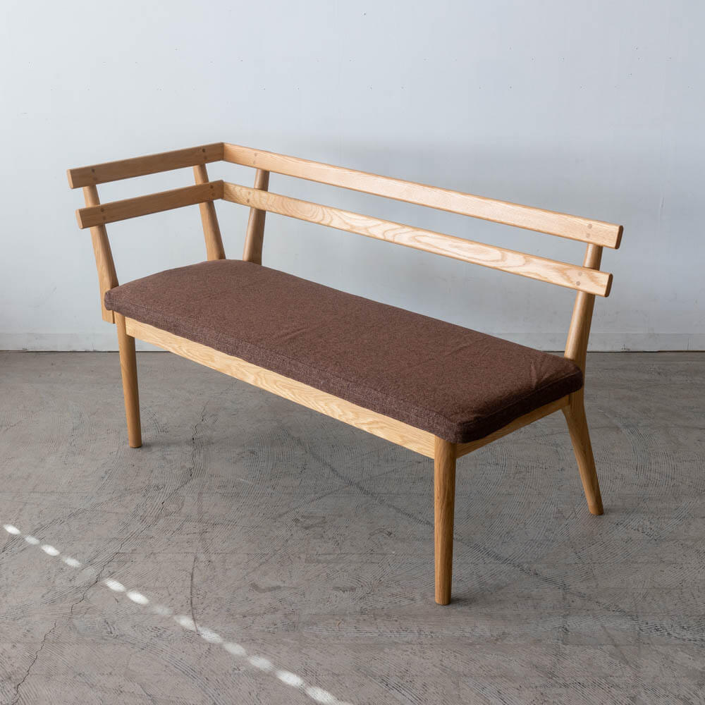 送料込価格［新品廃盤特価］SORA LDカウチ R ホワイトオーク無垢材NTL オイル / カバー付き