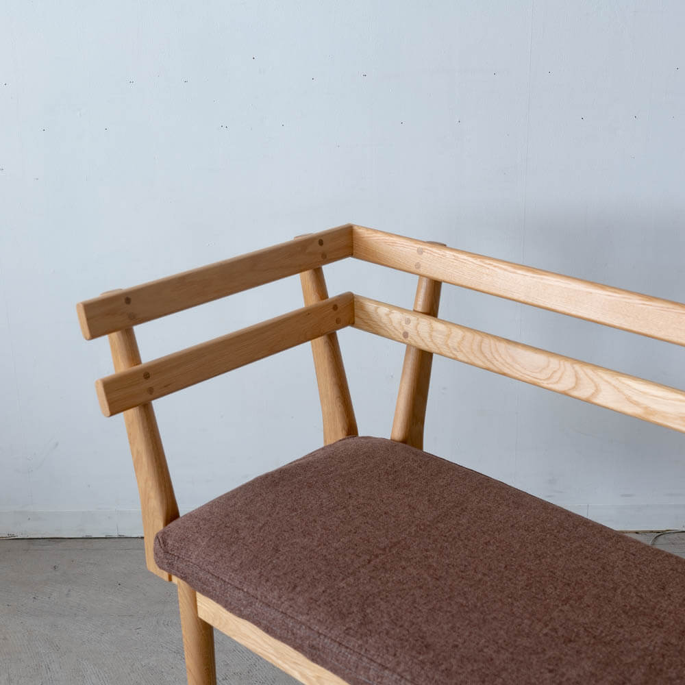 送料込価格［新品廃盤特価］SORA LDカウチ R ホワイトオーク無垢材NTL オイル / カバー付き