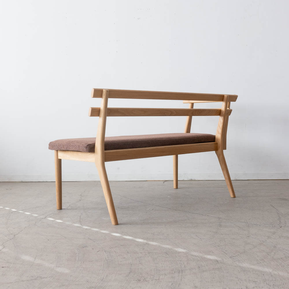 送料込価格［新品廃盤特価］SORA LDカウチ R ホワイトオーク無垢材NTL オイル / カバー付き