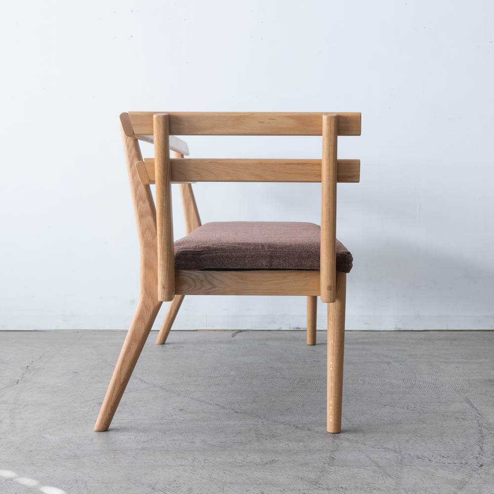 送料込価格［新品廃盤特価］SORA LDカウチ R ホワイトオーク無垢材NTL オイル / カバー付き