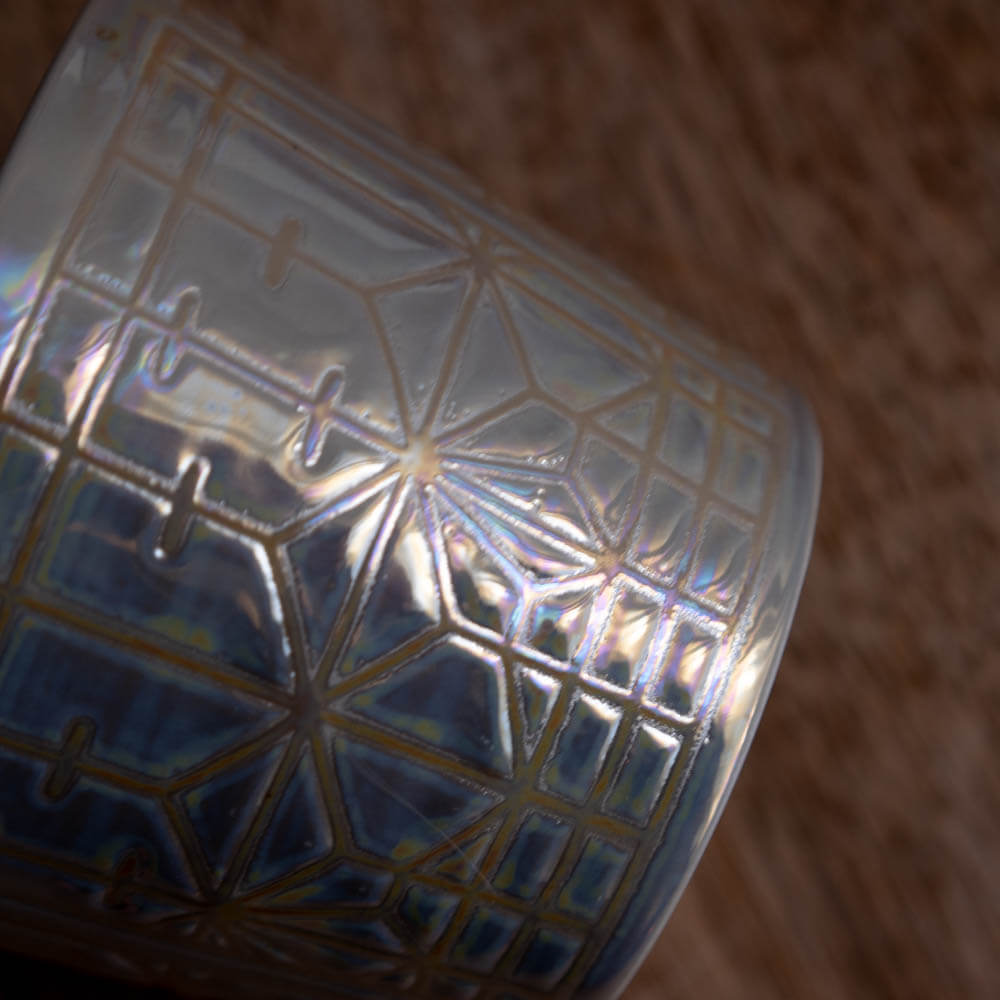 【WEB限定】syoji そば猪口 組子(メタルWH) -器市-