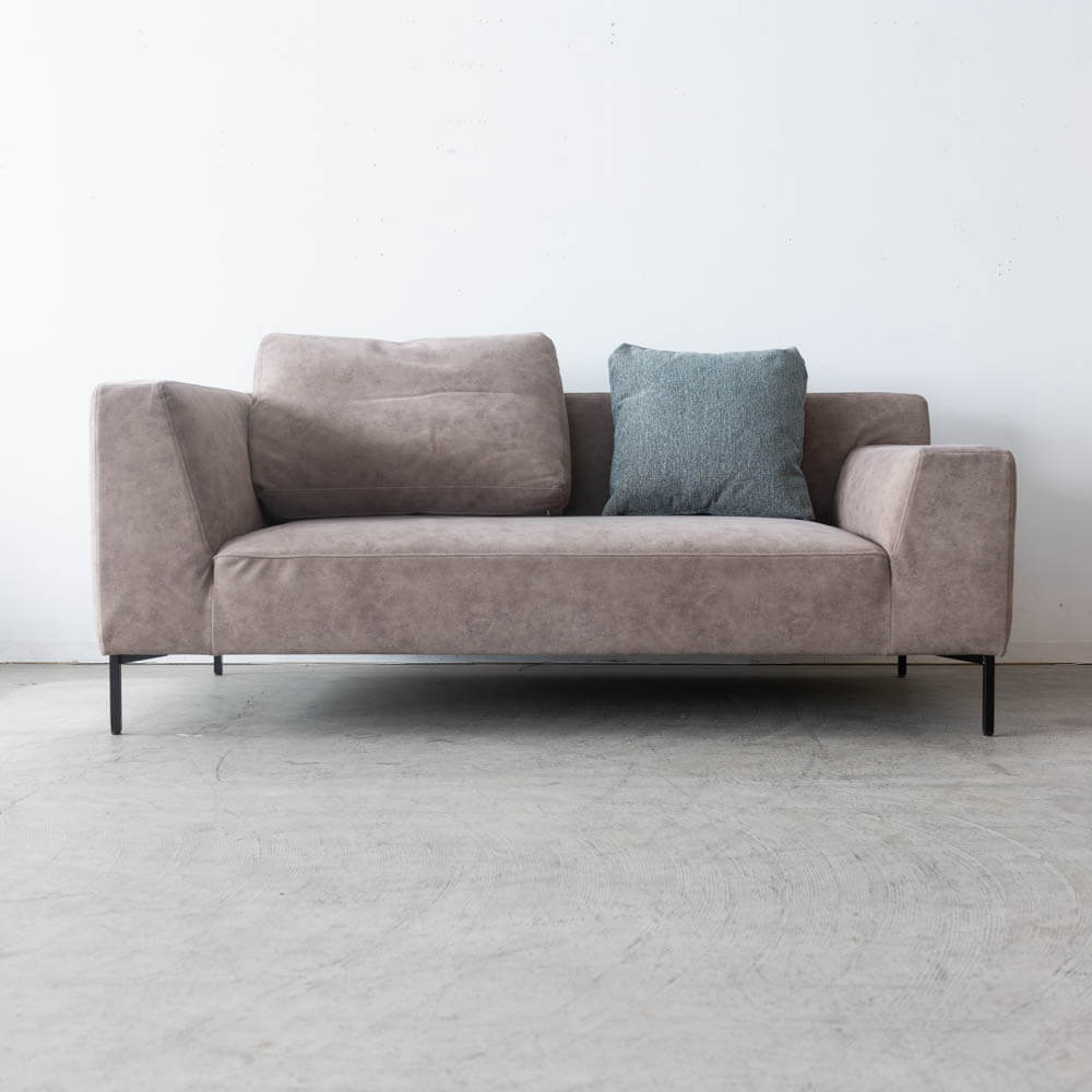 ［現品SALE］VALITA HLソファ1870（L） 張地：アクアクリーン ビソンAC UP5590 / スチールBK クッション付