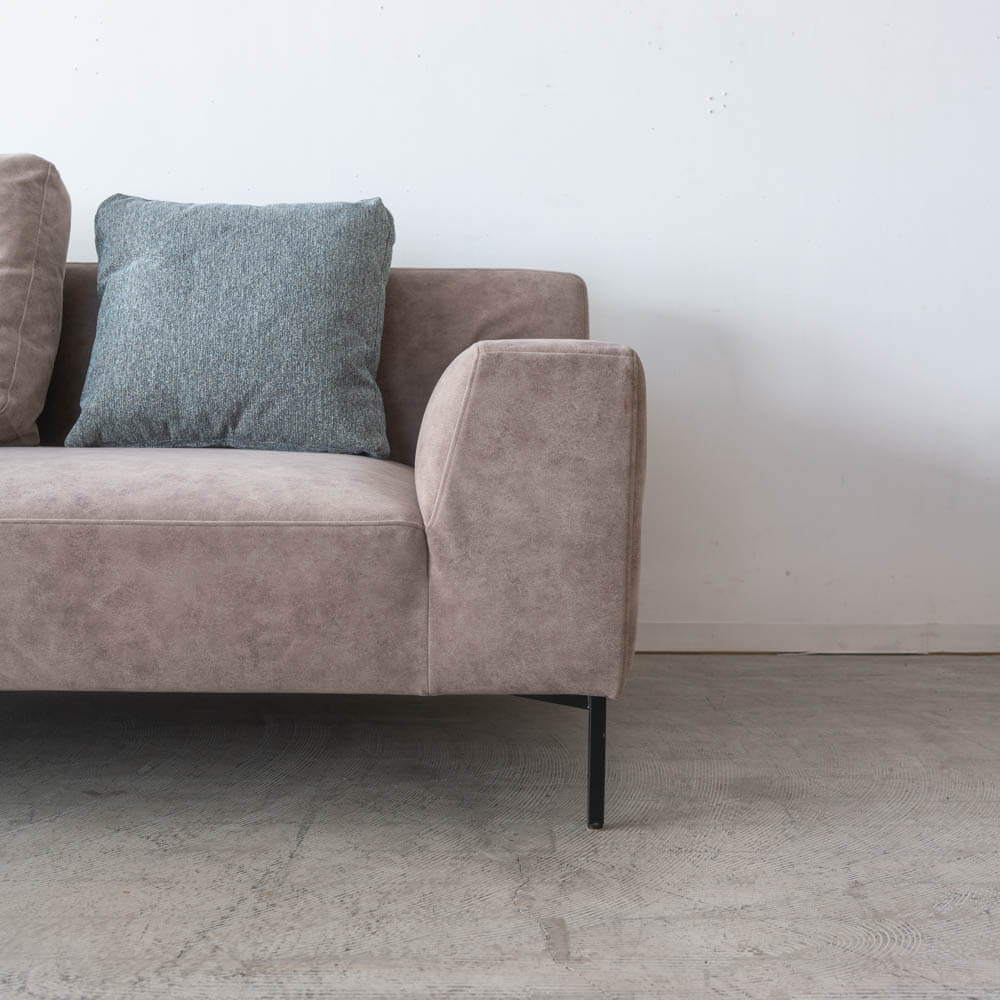 ［現品SALE］VALITA HLソファ1870（L） 張地：アクアクリーン ビソンAC UP5590 / スチールBK クッション付