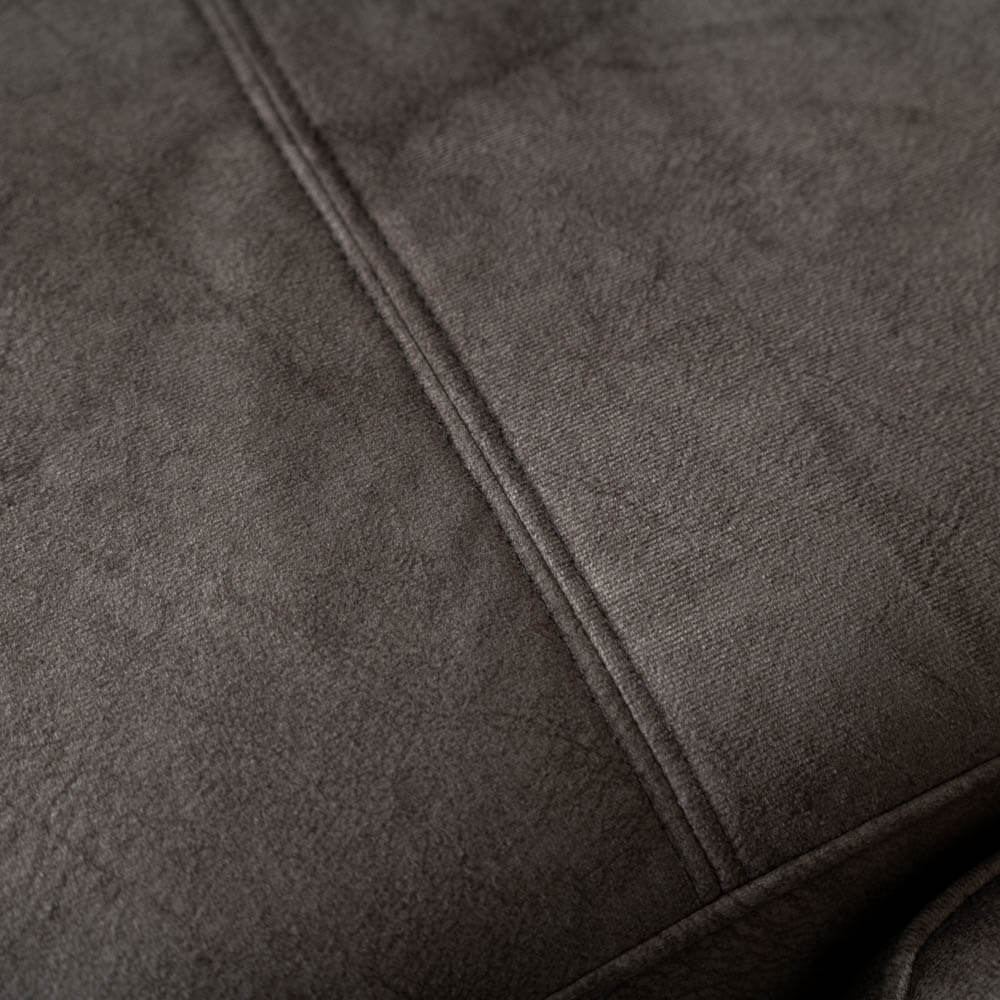 ［現品SALE］コロン カウチソファ（L）＋ シェーズロング（R） アッシュ材 / グレー張地：マーブル10