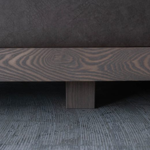 ［現品SALE］コロン カウチソファ（L）＋ シェーズロング（R） アッシュ材 / グレー張地：マーブル10