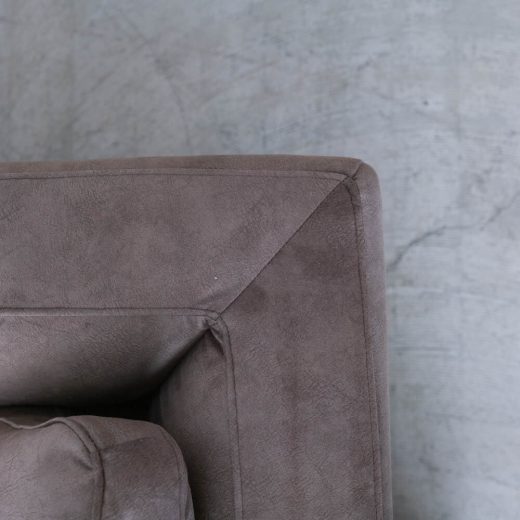 ［現品SALE］コロン カウチソファ（L）＋ シェーズロング（R） アッシュ材 / グレー張地：マーブル10