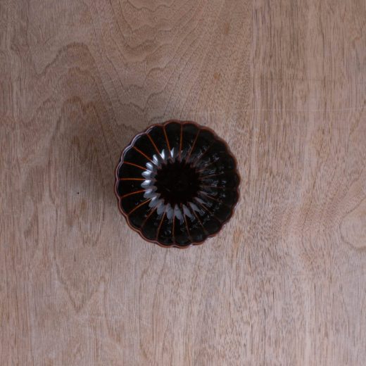 菊型豆鉢（アメ）-器市-