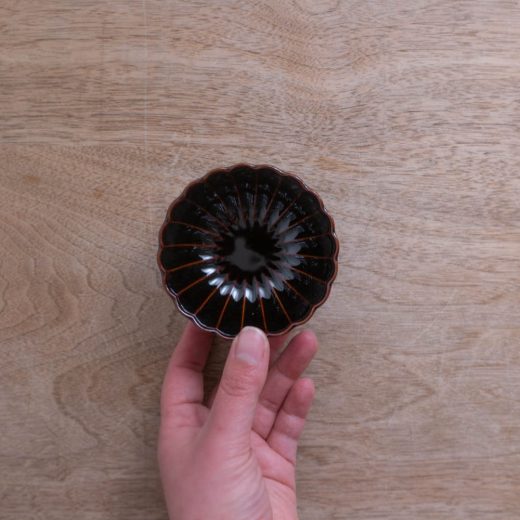 菊型豆鉢（アメ）-器市-