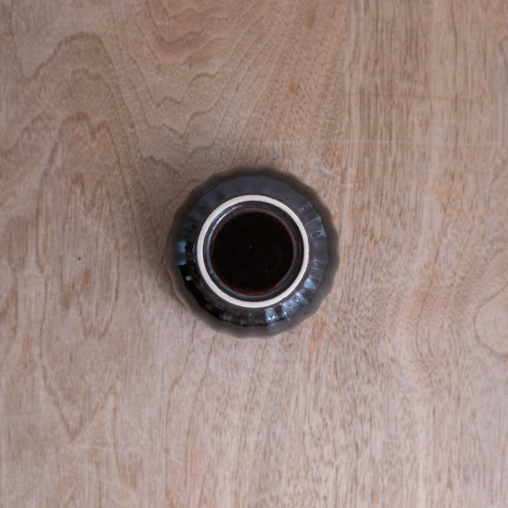 菊型豆鉢（アメ）-器市-