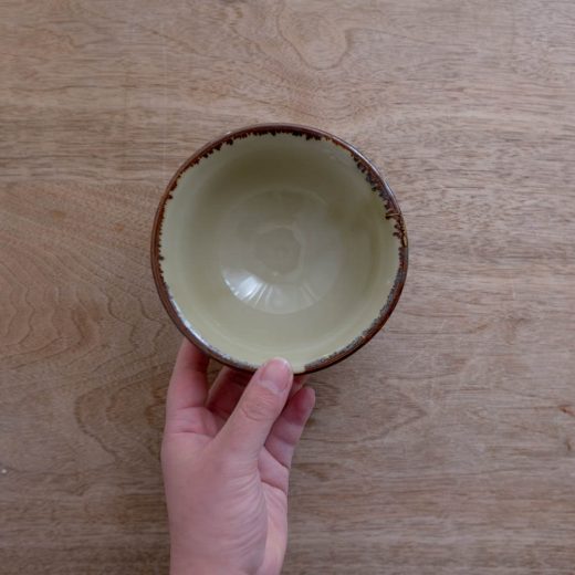 灰緑釉茶碗 ススキ