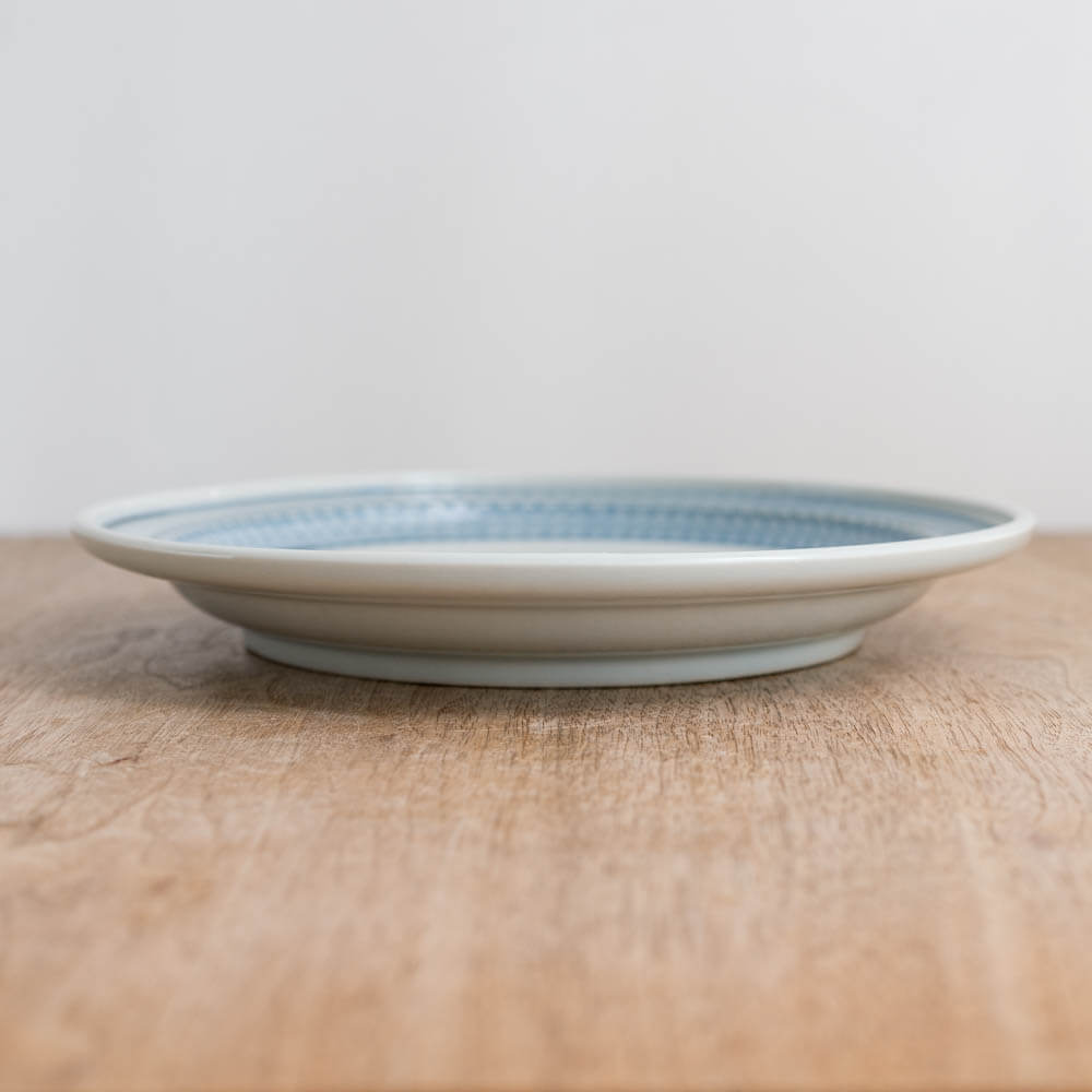 青リムカンナ クープ皿 -器市-