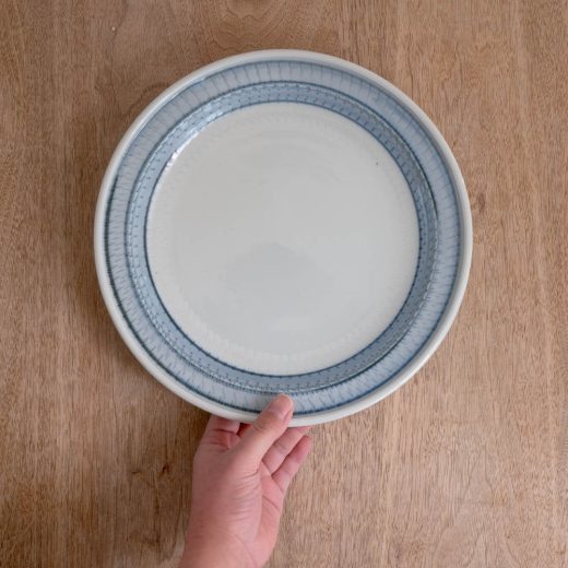 青リムカンナ クープ皿 -器市-