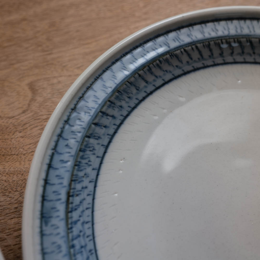 青リムカンナ クープ皿 -器市-