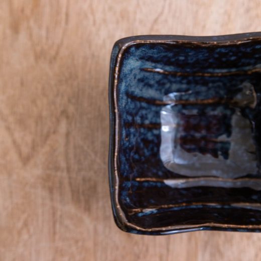 型入 角豆鉢（濃紺）