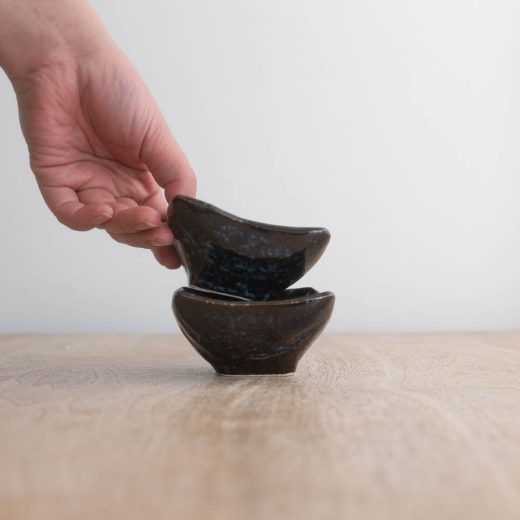 型入 角豆鉢（濃紺）