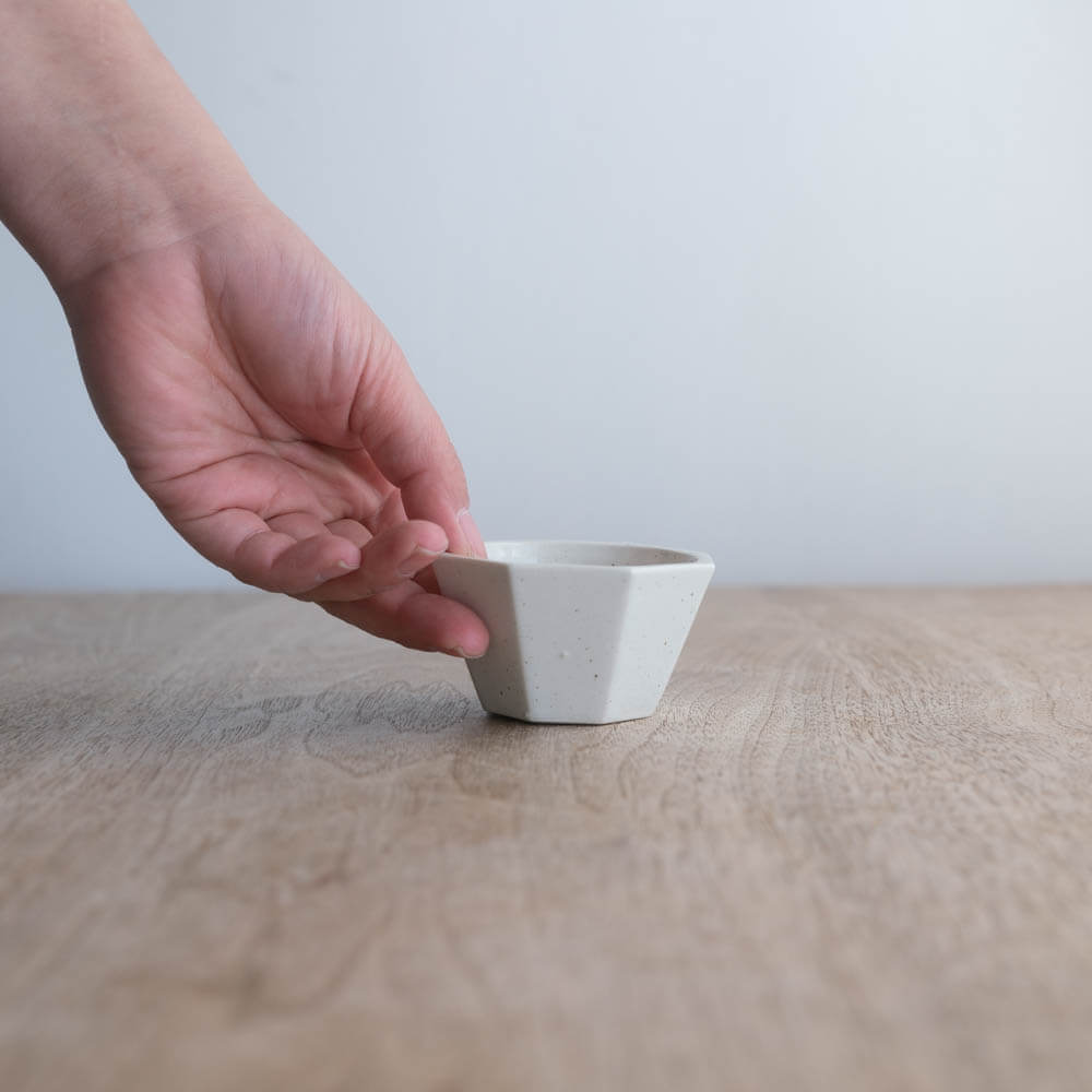 八角粉引豆鉢（小）-器市-