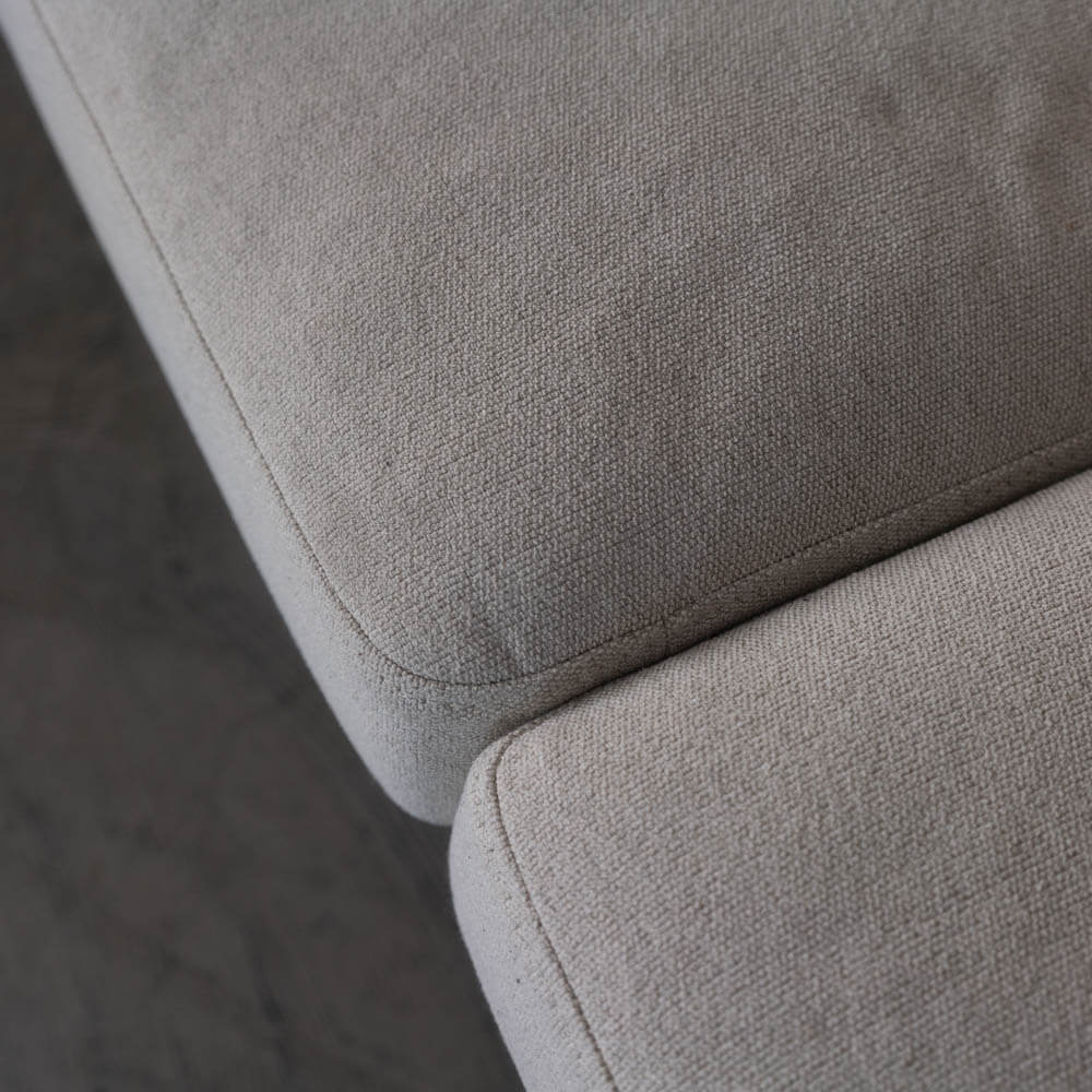 ［現品SALE］EDDA 3Pソファ  LS30303A-EL0E2＋オットマン（ベージュ）