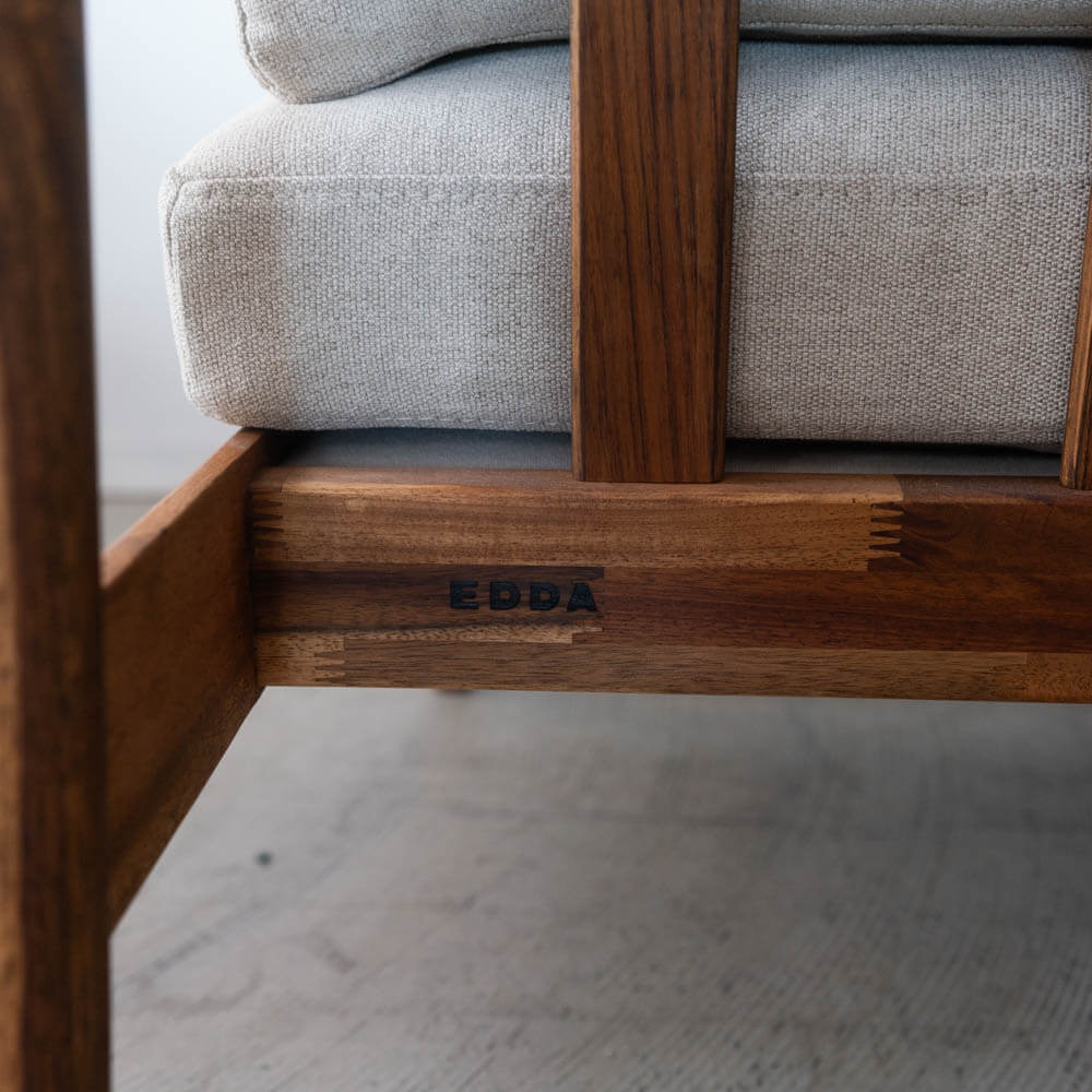 ［現品SALE］EDDA 3Pソファ  LS30303A-EL0E2＋オットマン（ベージュ）