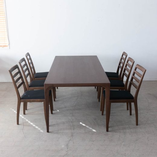 ［現品SALE］BOSCO ダイニング 7点セット テーブル180 DT70606Q DB チェア6脚