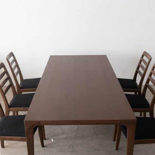 ［現品SALE］BOSCO ダイニング 7点セット テーブル180 DT70606Q DB チェア6脚