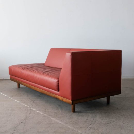［現品SALE］Crossover_SHOT カウチソファL MAHOGANY S1 テラコッタ（革SAランク）