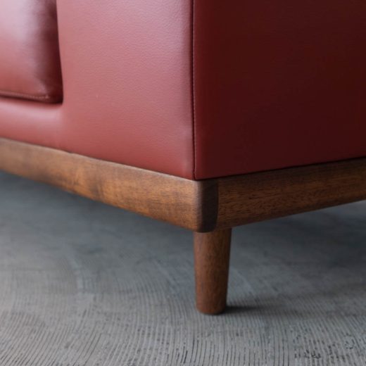 ［現品SALE］Crossover_SHOT カウチソファL MAHOGANY S1 テラコッタ（革SAランク）