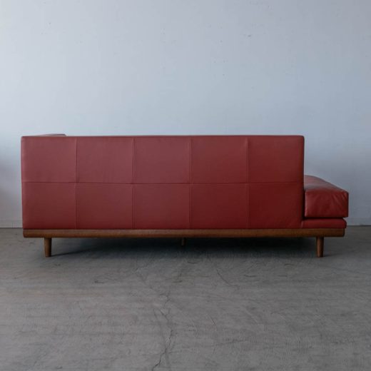 ［現品SALE］Crossover_SHOT カウチソファL MAHOGANY S1 テラコッタ（革SAランク）