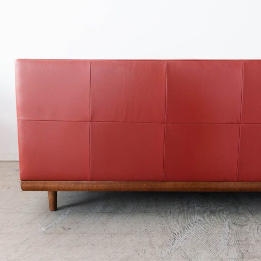 ［現品SALE］Crossover_SHOT カウチソファL MAHOGANY S1 テラコッタ（革SAランク）