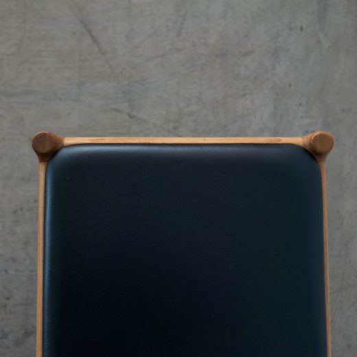 ［現品SALE］BRIDGE ベンチ120(NA) 座面R2ブラック(革) DC80202S-NN0-R2