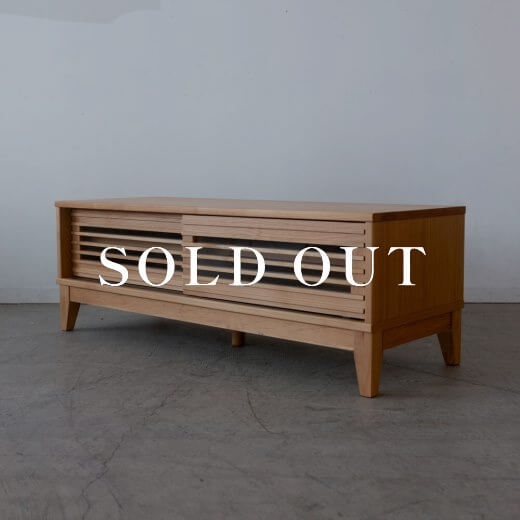 アウトレット家具の［現品SALE］ペレシナ TVボード120 NA アルダー材 売り切れ