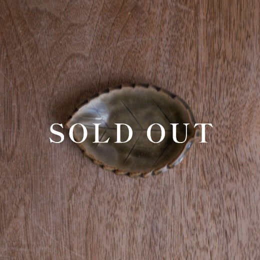 アウトレット食器（器市）の木の葉豆皿（オリベ）売り切れ