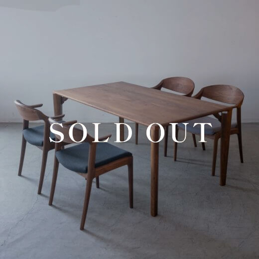 アウトレット家具の［現品SALE］ダイニング5点セット DT670-WN-OM - DC354-MW42 WN-WN-F891 - DC354-1W43 WN-OM-F779 売り切れ