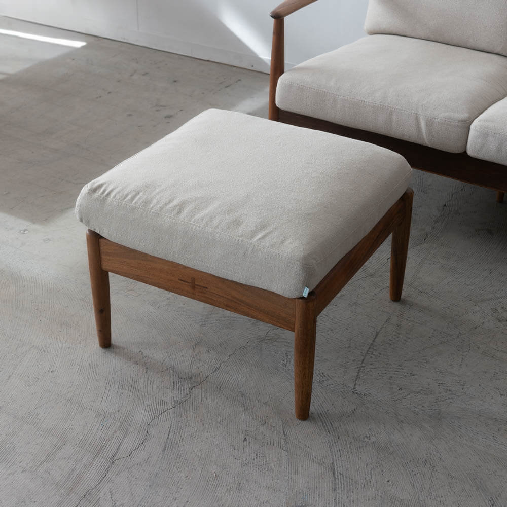 ［現品SALE］EDDA オットマン ベージュ LO30101Q-EL2