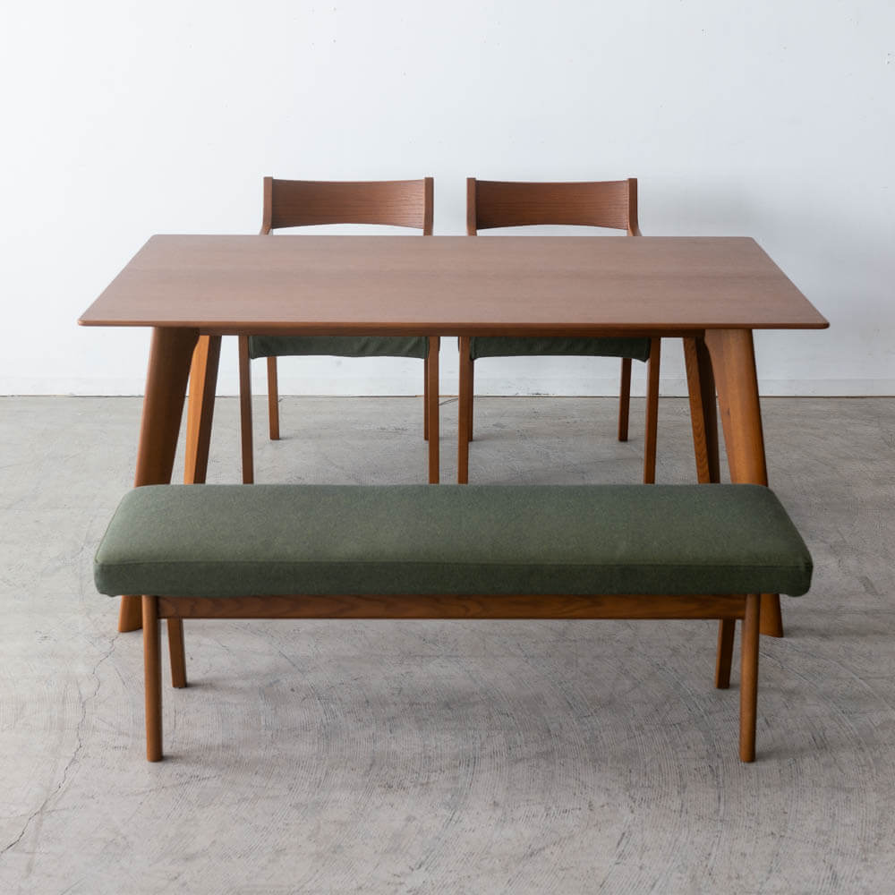 ［現品SALE］ダイニングテーブル DT067-15008570 レッドオーク / ウレタンROM-AI［ナガノインテリア］