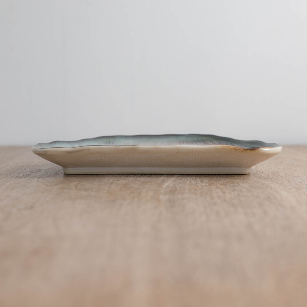 白均窯 半月皿 -器市-