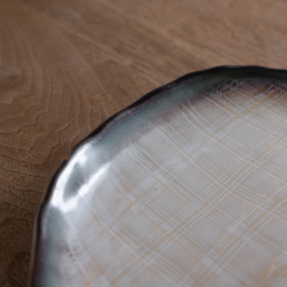 白均窯 半月皿 -器市-