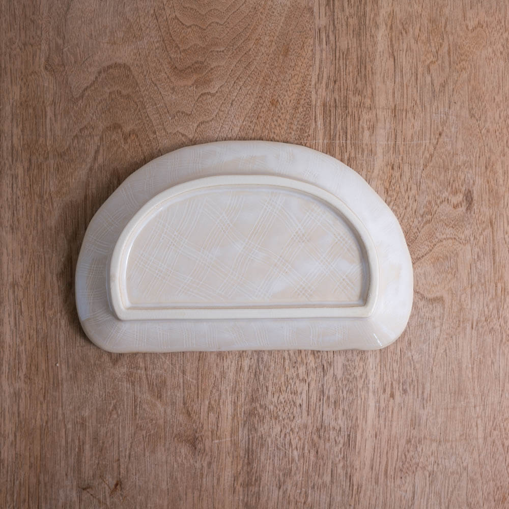 白均窯 半月皿 -器市-